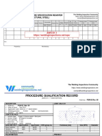 Welding Procedure Specification Register (Structural Steel) : AWS D1.1