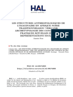 Les Structures de L'imaginaire Anthropologique en Afrique