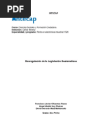 Desregulación de La Legislación Guatemalteca, Ensayo