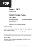 AEA Maths June 2002