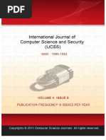 International Journal of Computer Science and Security (IJCSS) Volume 5 Issue 1