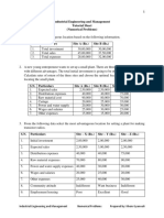 Tutorial Numerical Questions