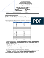 Soal UAS Statistika Lanjut Reg A