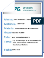 Cap 23 Tecnología de Las Herramientas de Corte Libro Groover Fundamentos de Manufactura Moderna