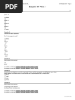 2nde - Évaluation Python 1