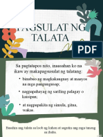 Q1 - W6 (Pagsulat NG Talata)