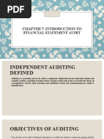 Chapter 7: Introduction To Financial Statement Audit