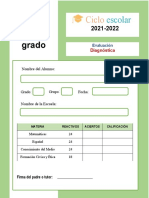 Examen Diagnóstico 3er Grado