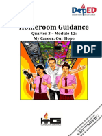 Homeroom Guidance: Quarter 3 - Module 12: My Career: Our Hope