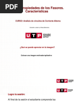 TEMA: Propiedades de Los Fasores. Características: CURSO: Análisis de Circuitos de Corriente Alterna