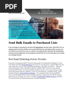 Send Bulk Emails To Purchased Lists: Best Email Marketing Service Provider