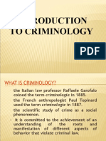 Introduction To Criminology PPT New