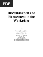 Discrimination and Harassment in The Workplace