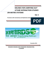 Rdso Guidelines For Carrying Out Rail-Structure Interaction Studies On Metro Systems Ver 1