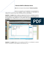 Tarea 3.2 Instalando y Comprobando El Funcionamiento de DHCP