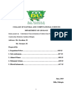 Senior Project On: Geotechnical Characterization of Gidabo Dam Foundation and Construction Materials, Southern Ethiopia