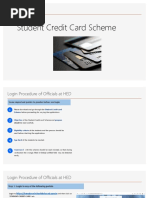 Student Credit Card Scheme