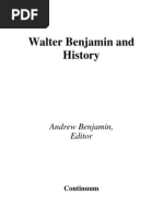 Andrew Benjamin - Walter Benjamin and History