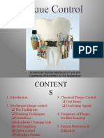 Plaque Control: Presented By-RICHA BHOSALE (2 Year PG) Department of Periodontics & Oral Implantology