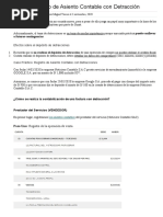 Asiento Contable Venta y Compra Con Detracción