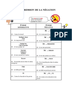 Expression de La Négation