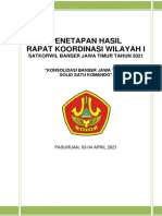 Penetapan Hasil Rakorwil I Salinan