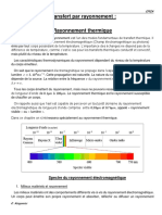 Rayonnement Thermique - Cours