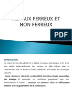 Metaux Ferreux Et Non Ferreux