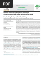 Effective Removal of Phosphorus From High Phosphorus Steel Slag Using Carbonized Rice Husk