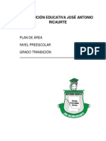 Plan de Area Preescolar - Transicion