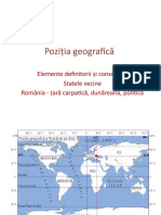 Poziția Geografică A României