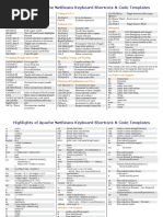 Shortcuts NetBeans