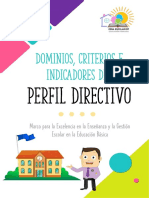 Dominios, Criterios e Indicadores Del Perfil Directivo