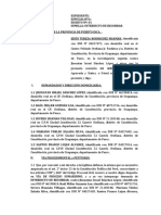 Escrito de Interdicto de Recobrar