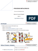 Aula 05 - Processos de Obtenção Do Aço