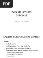 Data Structures DDPC2423: Chapter 3 - STACKS