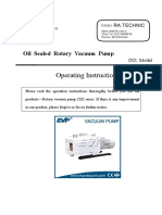 Operating Instructions: Oil Sealed Rotary Vacuum Pump