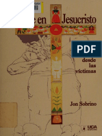 SOBRINO, Jon (2000) - La Fe en Jesucristo - Ensayo Desde Las Victimas