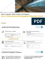 Unit 5: Simulating and Debugging A Migration Object