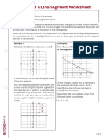 Midpoint of A Line Segment Worksheet (Editable)