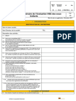 Questionnaire D'évaluation HSE - 0