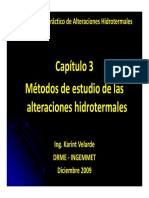 Métodos de Estudio de Las Alteraciones Hidrotermales