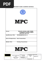 CBLM On Bookkeeping NC Iii Prepare Financial Statements Document No. MPC16-0021 Issued By: MPC Revision #00