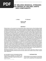 Influence of Welding Residual Stresses On Fatigue Design of Welded Joints and Components