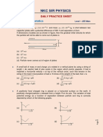 Electrostatics Practice Sheet