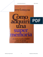 Como Adquirir Una Supermemoria - Harry Lorayne