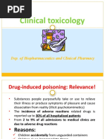 Clinical Toxicology: Dep. of Biopharmaceutics and Clinical Pharmacy