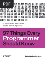 Things Every Programmer Should Know Collective Wisdom From The Experts Kindle Edition by Kevlin Henney - 2010