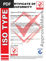 Certificate of Conformity: Approvalmark International