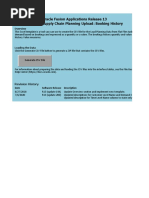 Oracle Fusion Applications Release 13 Supply Chain Planning Upload: Booking History